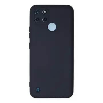 Realme C25y Kılıf Nano İçi Kadife Silikon - Lacivert