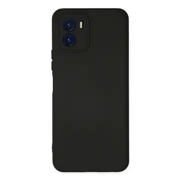 Vivo Y15s Kılıf Nano İçi Kadife Silikon - Siyah