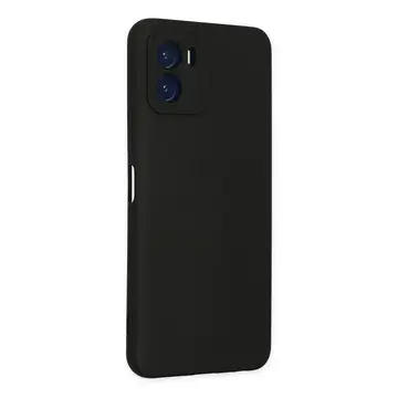 Vivo Y15s Kılıf Nano İçi Kadife Silikon - Siyah