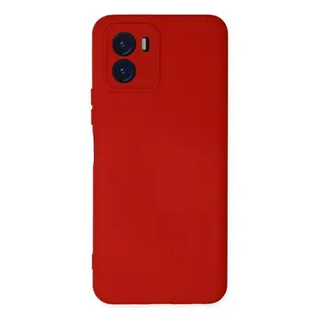 Vivo Y15s Kılıf Nano İçi Kadife Silikon - Kırmızı
