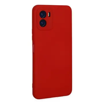 Vivo Y15s Kılıf Nano İçi Kadife Silikon - Kırmızı