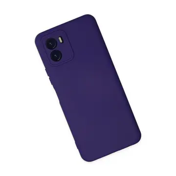 Vivo Y15s Kılıf Nano İçi Kadife Silikon - Mor