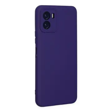 Vivo Y15s Kılıf Nano İçi Kadife Silikon - Mor