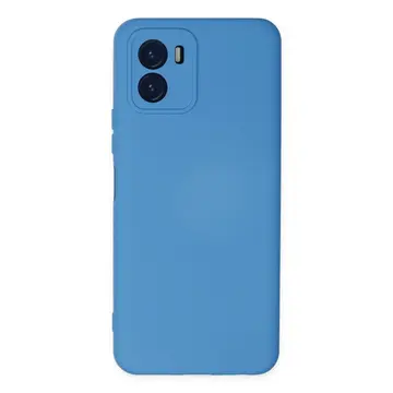 Vivo Y15s Kılıf Nano İçi Kadife Silikon - Mavi