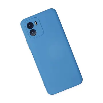 Vivo Y15s Kılıf Nano İçi Kadife Silikon - Mavi