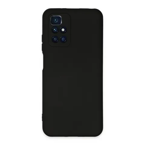 Xiaomi Redmi 10 2022 Kılıf Nano İçi Kadife Silikon - Siyah