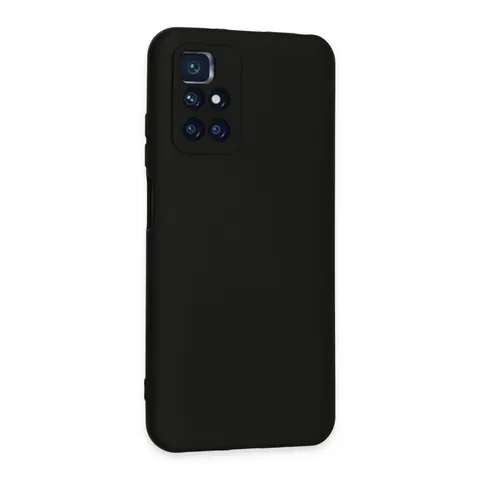 Xiaomi Redmi 10 2022 Kılıf Nano İçi Kadife Silikon - Siyah