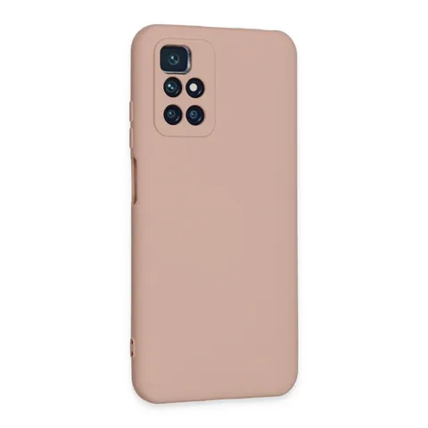 Xiaomi Redmi 10 2022 Kılıf Nano İçi Kadife Silikon - Pudra