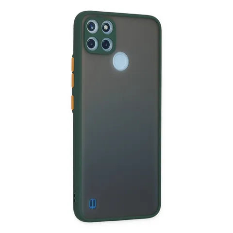 Realme C21y Kılıf Montreal Silikon Kapak - Yeşil