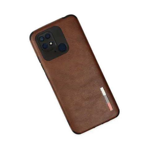 Xiaomi Redmi 10c Kılıf Loop Deri Silikon - Kahverengi