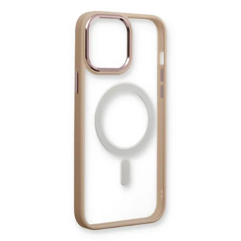 İphone 13 Pro Kılıf Room Magneticsafe Silikon - Pudra