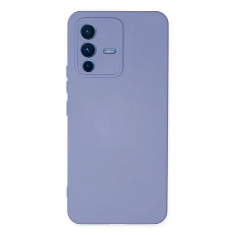 Vivo V23 5g Kılıf Nano İçi Kadife Silikon - Lila