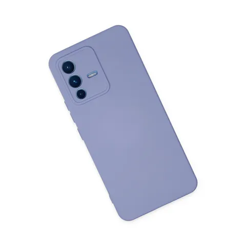Vivo V23 5g Kılıf Nano İçi Kadife Silikon - Lila