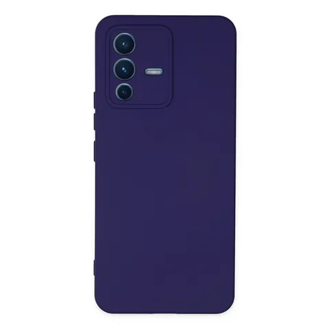 Vivo V23 5g Kılıf Nano İçi Kadife Silikon - Mor