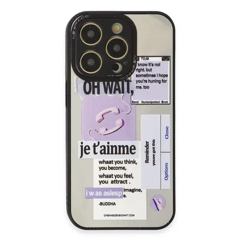 İphone 12 Pro Max Kılıf Mirror Desenli Kapak - Mirror - 4