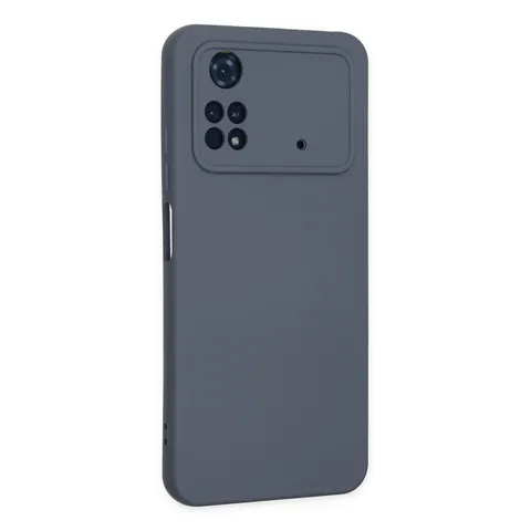 Xiaomi Poco M4 Pro 4g Kılıf Nano İçi Kadife Silikon - Gri