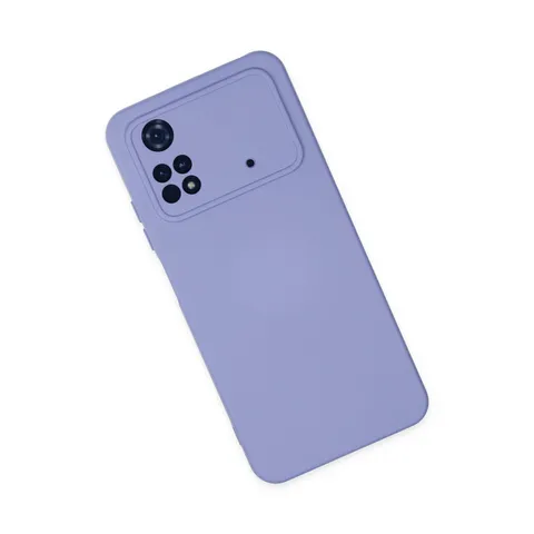 Xiaomi Poco M4 Pro 4g Kılıf Nano İçi Kadife Silikon - Lila