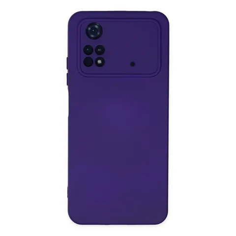 Xiaomi Poco M4 Pro 4g Kılıf Nano İçi Kadife Silikon - Mor