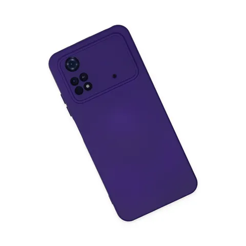 Xiaomi Poco M4 Pro 4g Kılıf Nano İçi Kadife Silikon - Mor