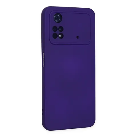 Xiaomi Poco M4 Pro 4g Kılıf Nano İçi Kadife Silikon - Mor