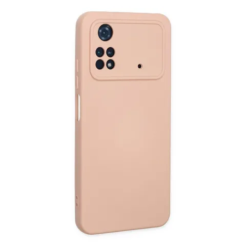 Xiaomi Poco M4 Pro 4g Kılıf Nano İçi Kadife Silikon - Pudra