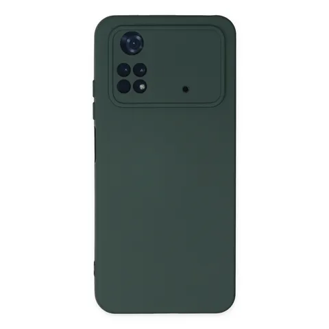 Xiaomi Poco M4 Pro 4g Kılıf Nano İçi Kadife Silikon - Koyu Yeşil
