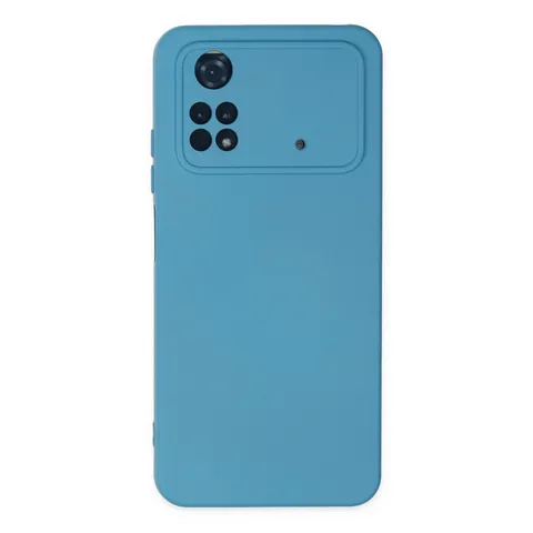 Xiaomi Poco M4 Pro 4g Kılıf Nano İçi Kadife Silikon - Mavi