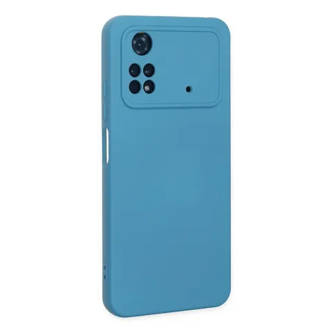 Xiaomi Poco M4 Pro 4g Kılıf Nano İçi Kadife Silikon - Mavi