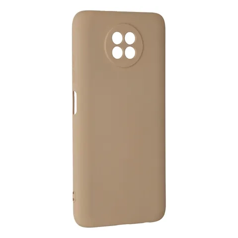 Xiaomi Redmi Note 9 5g Kılıf Nano İçi Kadife Silikon - Bej
