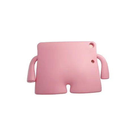 İpad 10.2 (7.nesil) Kılıf Karakter Tablet Silikon - Açık Pembe