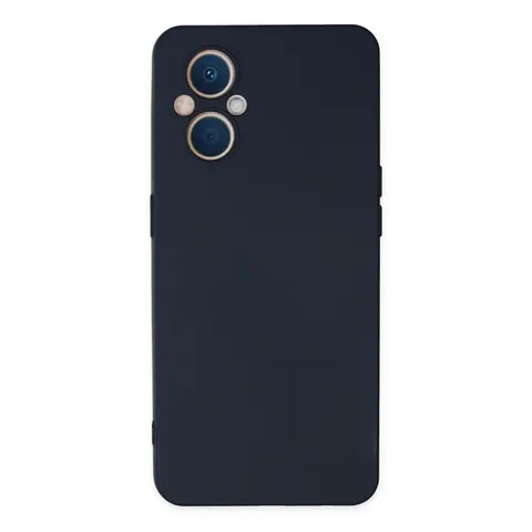 Oppo Reno 7 Lite Kılıf Nano İçi Kadife Silikon - Lacivert