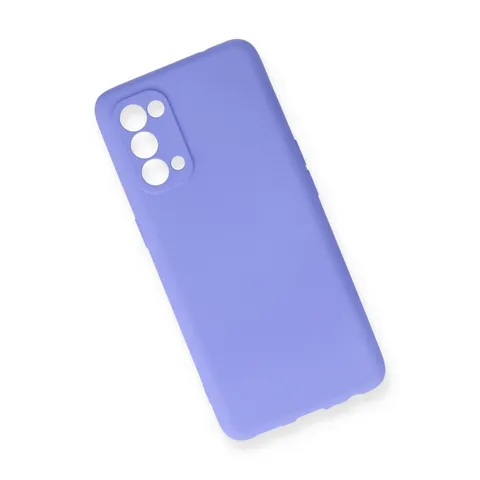 Oppo Reno 5 Pro Kılıf First Silikon - Lila