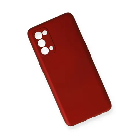 Oppo Reno 5 Kılıf First Silikon - Bordo
