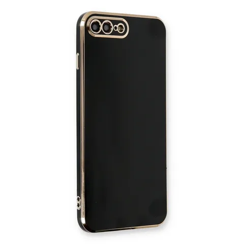 İphone 7 Plus Kılıf Volet Silikon - Siyah