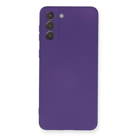 Samsung Galaxy S21 Plus Kılıf Nano İçi Kadife Silikon - Mor