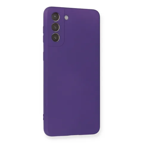 Samsung Galaxy S21 Plus Kılıf Nano İçi Kadife Silikon - Mor