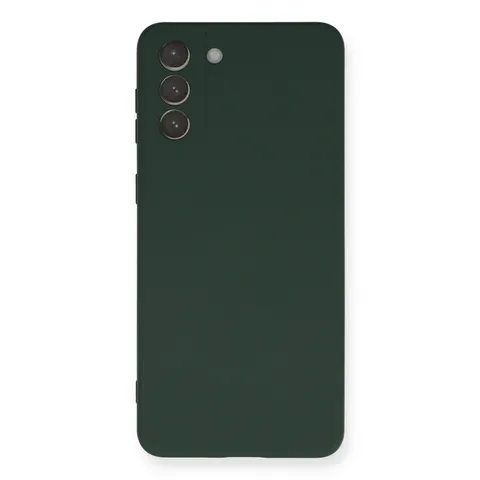 Samsung Galaxy S21 Plus Kılıf Nano İçi Kadife Silikon - Koyu Yeşil