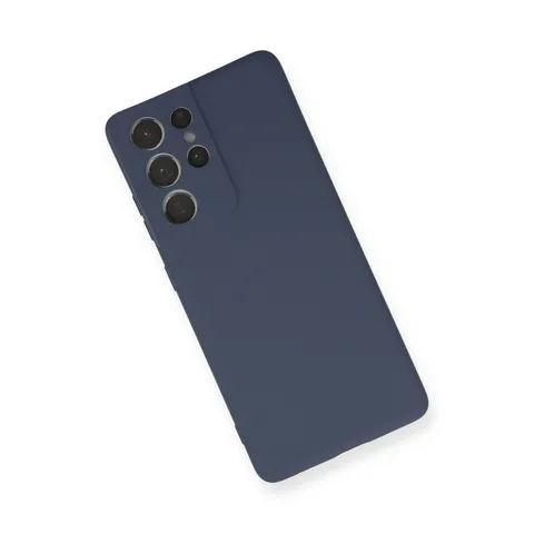 Samsung Galaxy S21 Ultra Kılıf Nano İçi Kadife Silikon - Gri