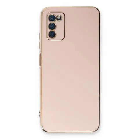 Samsung Galaxy A03s Kılıf Volet Silikon - Pembe