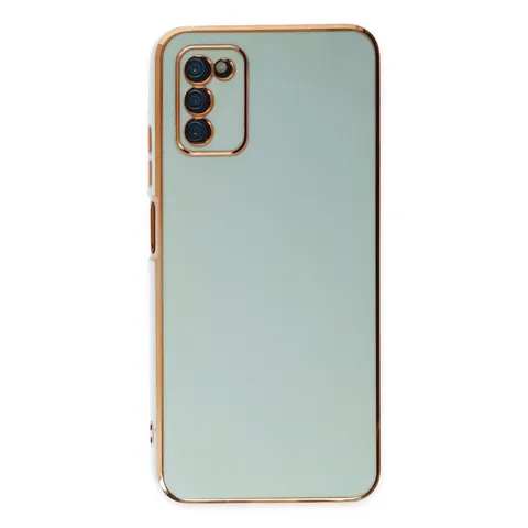Samsung Galaxy A03s Kılıf Volet Silikon - Açık Yeşil