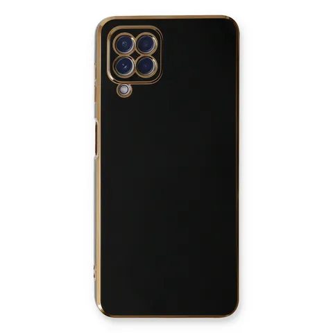 Samsung Galaxy A22 Kılıf Volet Silikon - Siyah