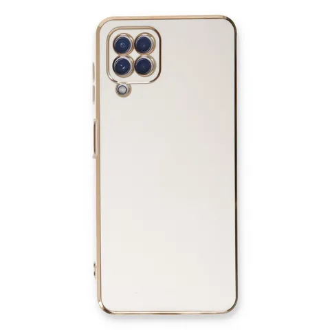 Samsung Galaxy A22 Kılıf Volet Silikon - Beyaz