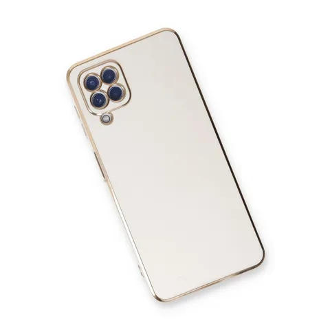 Samsung Galaxy A22 Kılıf Volet Silikon - Beyaz