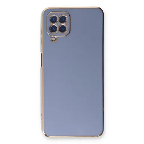 Samsung Galaxy A22 Kılıf Volet Silikon - Mavi