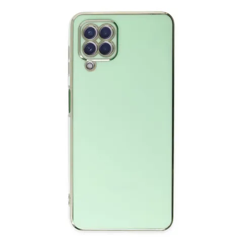 Samsung Galaxy A22 Kılıf Volet Silikon - Açık Yeşil