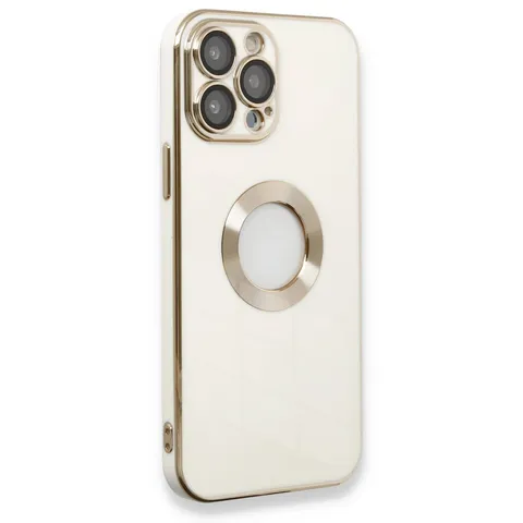 İphone 13 Pro Max Kılıf Store Silikon - Beyaz