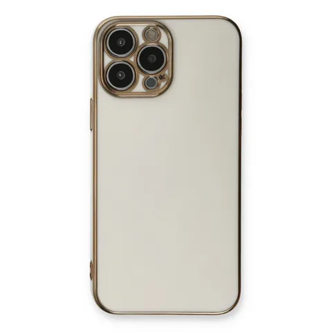 İphone 13 Pro Max Kılıf Volet Silikon - Beyaz