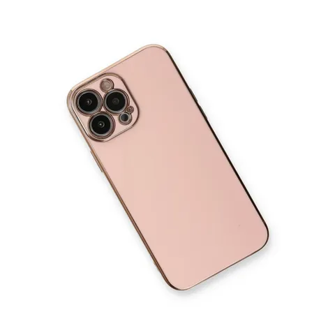 İphone 13 Pro Max Kılıf Volet Silikon - Pembe