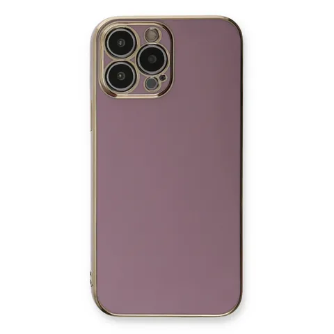 İphone 13 Pro Max Kılıf Volet Silikon - Mor
