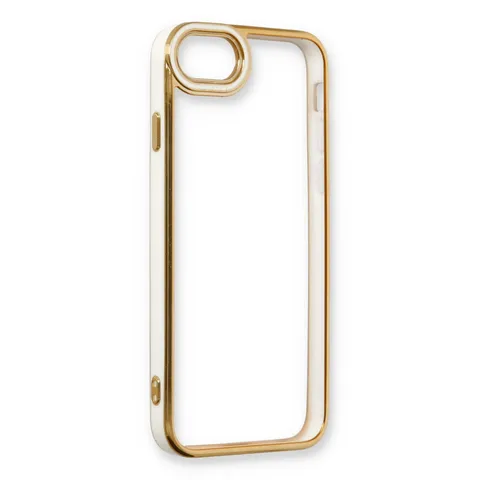 İphone 6 Kılıf Liva Lens Silikon - Beyaz